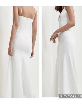 New C/MEO Collective Right Now Full Length Dress bridal bride wedding formal XS